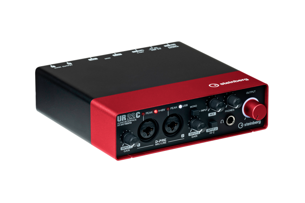 Steinberg UR22C -  USB 3 Audio Interface incl MIDI I/O & iPad connectivity - Red