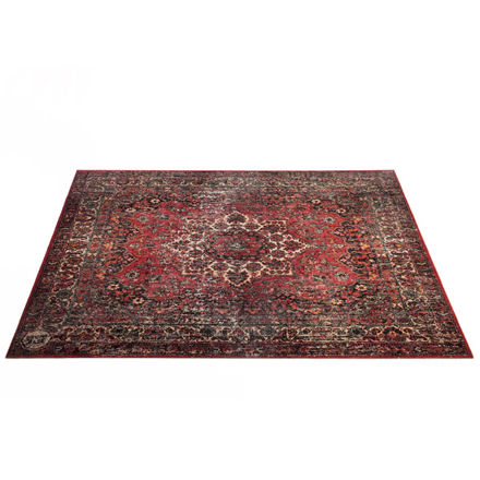 DRUMnBASE VP225-ORD Vintage Persian Original Red Drum Mat, 225x185 cm