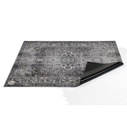 DRUMnBASE VP185-GRY Vintage Persian Gray Drum Mat, 185x160 cm