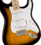 Squier Sonic Stratocaster, Maple Fingerboard, White Pickguard, 2-Color Sunburst