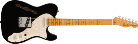 Fender Vintera II '60s Telecaster Thinline, Maple Fingerboard, Black