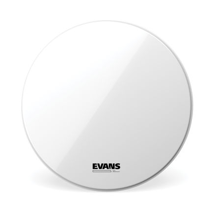 Evans EQ3 Resonant Smooth White Bass Drum Head, No Port, 16 Inch