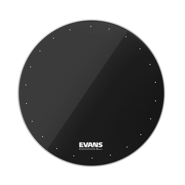 Evans EQ1 Resonant Black Bass Drum Head, 20 Inch