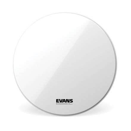 Evans EQ3 Resonant Smooth White Bass Drum Head, No Port, 20 Inch
