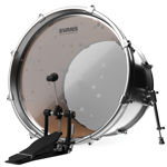 Evans Hydraulic Glass (Clear) Bass Drum Head, 22 Inch