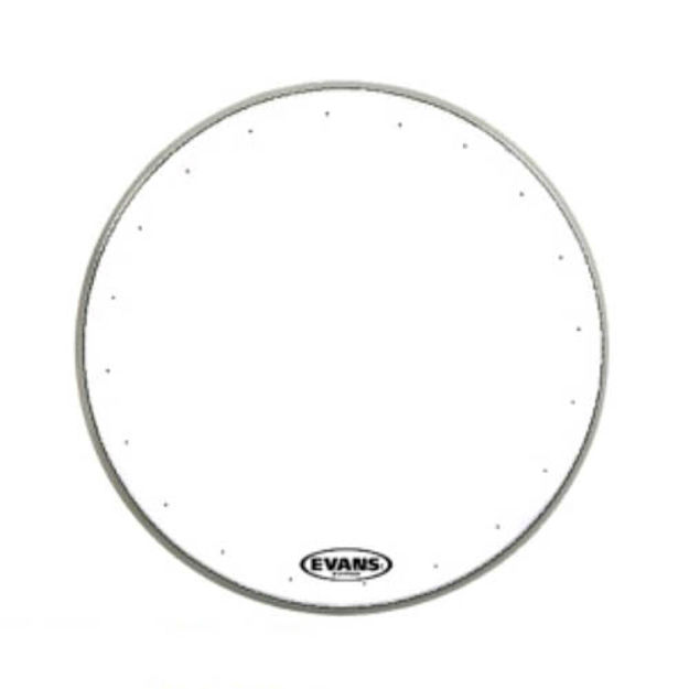 Evans EQ1 Resonant Coated White Bass Drum Head, 24 Inch