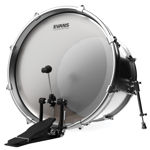 Evans EQ4 Frosted Bass Drum Head, 18 Inch