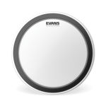 Evans EMAD Coated White Bass Drum Head, 18 Inch