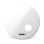 Evans EQ3 Resonant Smooth White Bass Drum Head, 22 Inch
