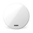 Evans EQ3 Resonant Smooth White Bass Drum Head, No Port, 18 Inch