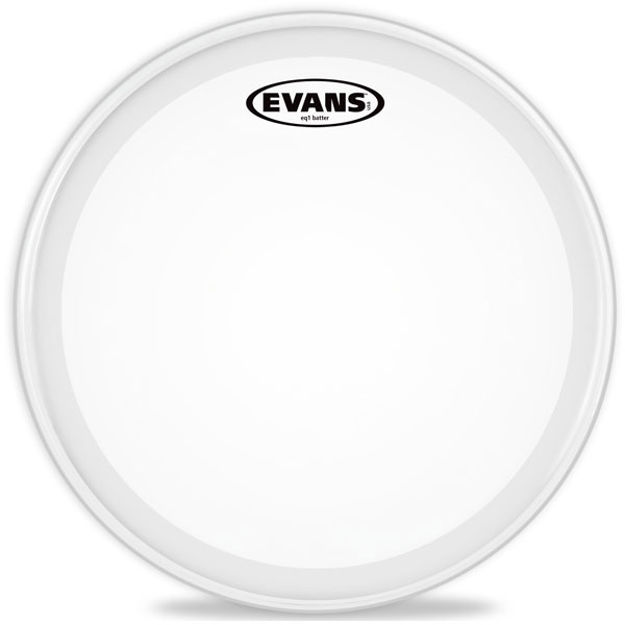 Evans EQ1 Frosted Bass Drum Head, 26 Inch