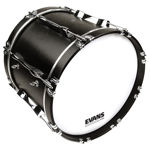 Evans MS1 White Marching Bass Drum Head, 28 Inch