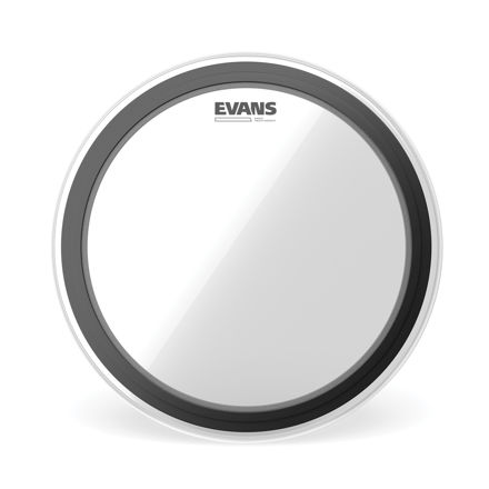 Evans EMAD Heavyweight Clear Bass Drum Head, 24 Inch
