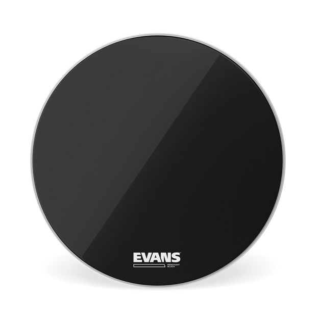 Evans Resonant Black Bass Drum Head, 22 Inch