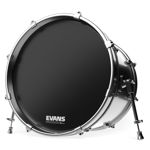 Evans Resonant Black Bass Drum Head, 22 Inch
