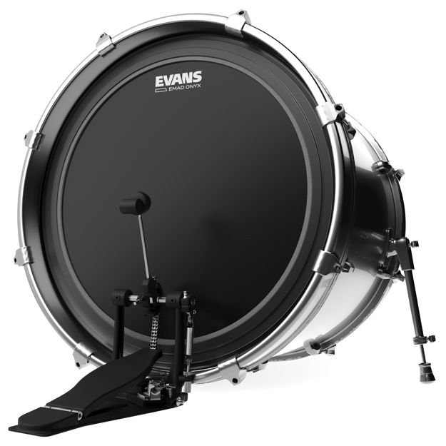 Evans EMAD Onyx Bass Drum Head, 22 Inch
