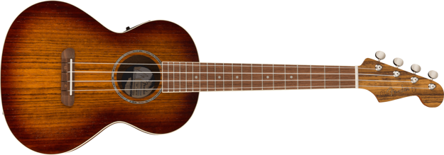 Fender Rincon Tenor Ukulele, Walnut Fingerboard, Aged Cognac Burst