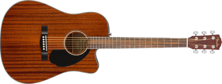 Fender CD-60SCE Dreadnought, Walnut Fingerboard, All-Mahogany