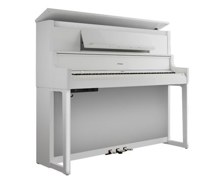 Roland LX-9 Digital Piano, Polished white finish