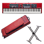 Pakke: Nord Stage 4 88, keyboardstativ, soft bag med hjul