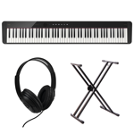 Pakke: Casio PX-S1100BK, keyboardstativ og hodetelefoner
