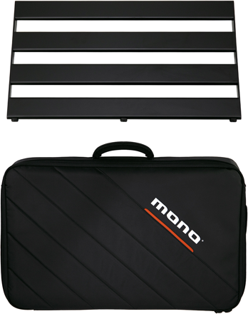 Mono Pedalboard Rail Medium, Black og Stealth Tour Accessory Case, Black