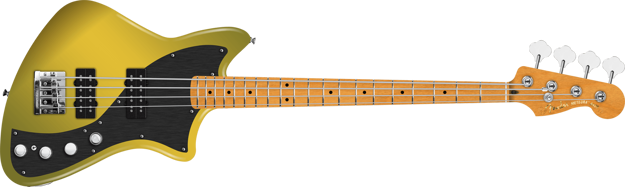 Fender American Ultra II Meteora Bass, Ebony Fingerboard, Texas Tea