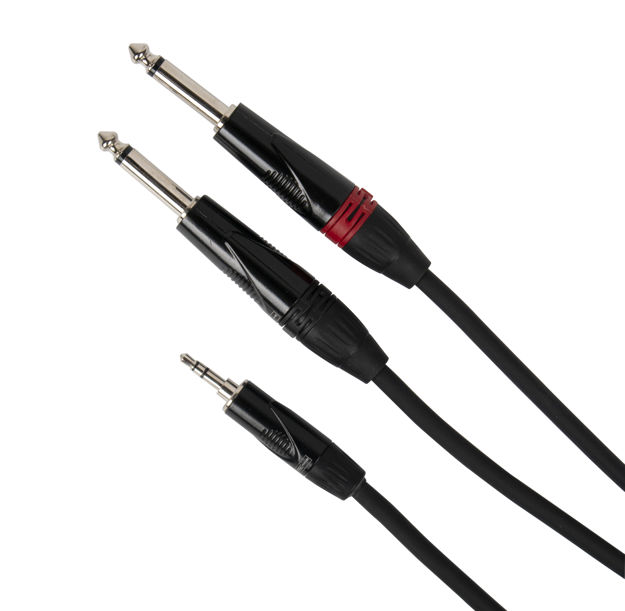 Pulse Signal Cable 3.5mm Stereo Jack - 2x 6.3mm Jack 3m