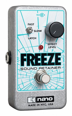 Electro-Harmonix NANO FREEZE Infinite Sustain Pedal, 9.6DC-200 PSU Included