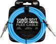 Ernie Ball 6412 FLEX instrumentkabel 3m - Blå