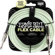 Ernie Ball 6437 FLEX instrumentkabel 6m - Glow In The Dark
