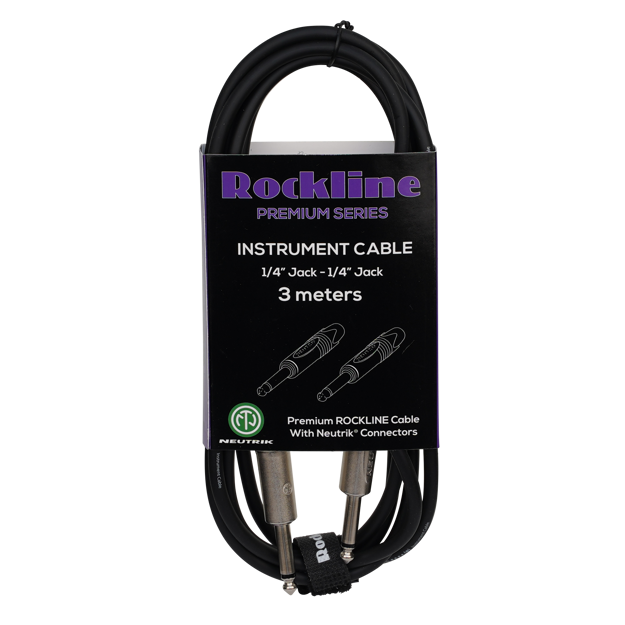 Rockline premium instrument kabel 3m JACK/JACK
