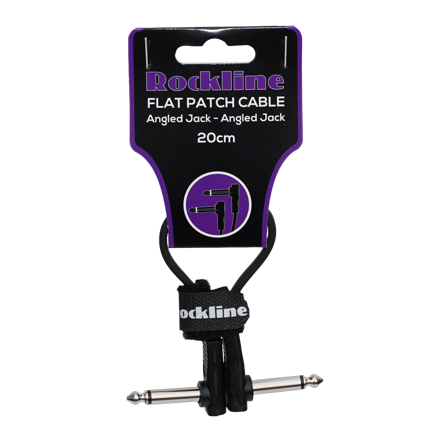 Rockline flat patch kabel 20cm