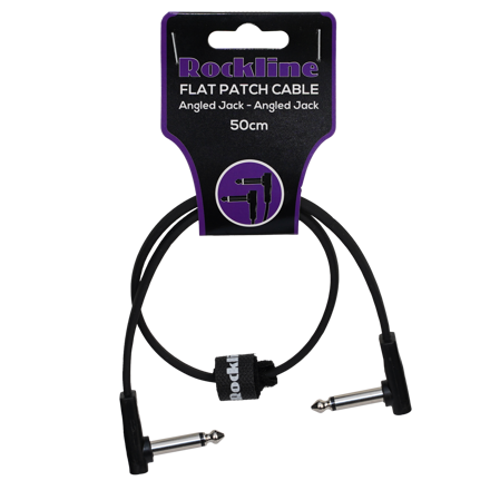 Rockline flat patch kabel 50cm