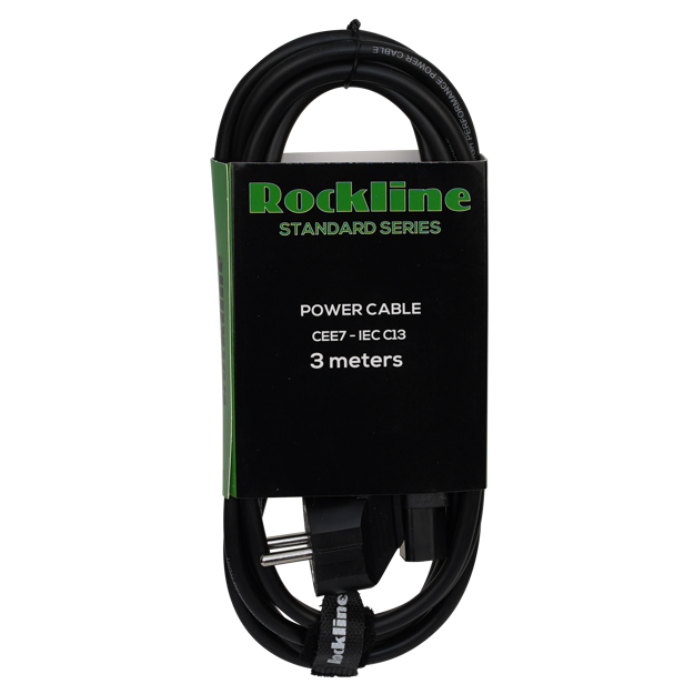 Rockline strøm kabel IEC 3m