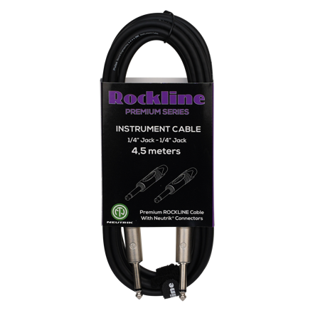 Rockline premium instrument kabel 4,5m JACK/JACK