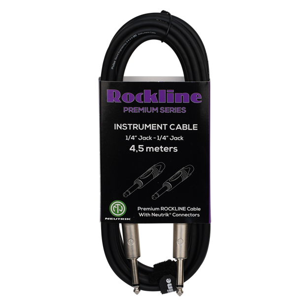 Rockline premium instrument kabel 4,5m JACK/JACK