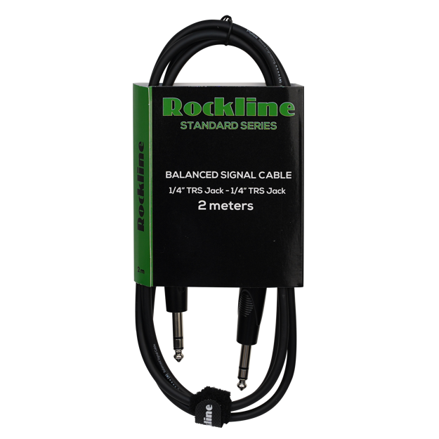 Rockline standard signal kabel stereo Jack/ stereo Jack 2m