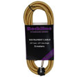 Rockline vinklet tweed instrument kabel 3m JACK/JACK