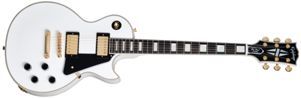 Epiphone Les Paul Custom Alpine White, inkludert koffert
