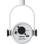 Shure MV7 XLR/USB Speech Microphone, White