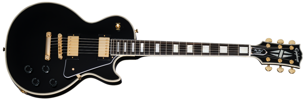 Epiphone Les Paul Custom Ebony, inkludert koffert