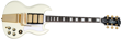 Epiphone 1963 Les Paul SG Custom med Maestro Vibrola Classic White, inkludert koffert