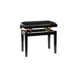 Rockline pianokrakk justerbar BK Gloss