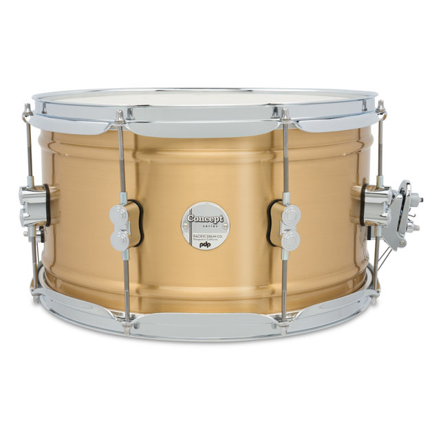 PDP Concept series 8x14 1.2mm Natural Satin brushed brass skarptromme
