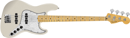 Player II Modified Active Jazz Bass, Maple Fingerboard, Olympic Pearl