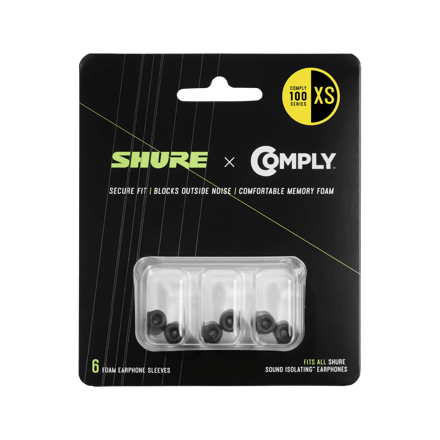 Shure 6-pc (TZ100) Comply foams, extra small