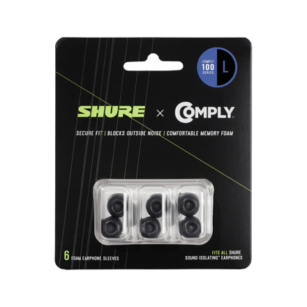Shure 6-pc (TZ100) Comply foams, large
