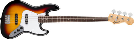 Fender Standard Jazz Bass, Laurel Fingerboard, White Pickguard, 3-Color Sunburst