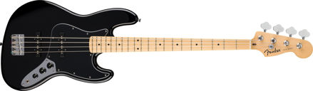 Fender Standard Jazz Bass, Maple Fingerboard, Black Pickguard, Black